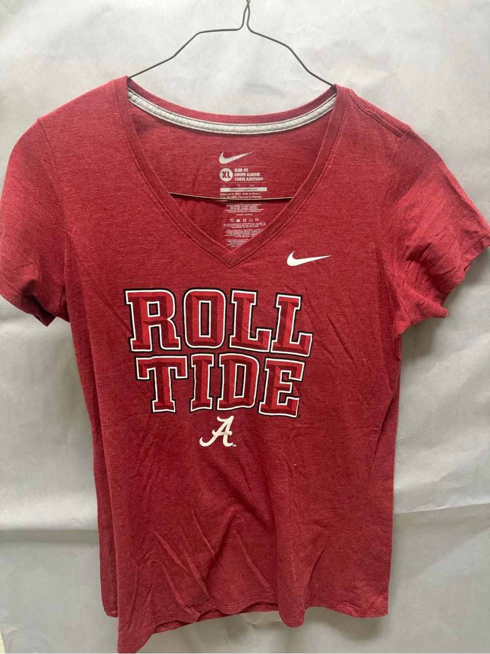 Nike Women's Crimson 'Roll Tide' V-Neck Tee